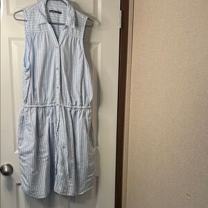 Abercrombie & Fitch Light Blue Striped Shirt